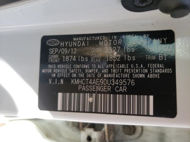 Photo 9 VIN: KMHCT4AE9DU349576 - HYUNDAI ACCENT GLS 