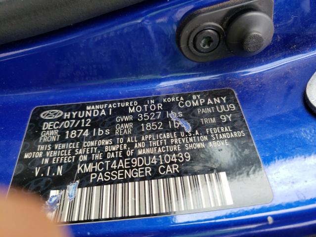 Photo 9 VIN: KMHCT4AE9DU410439 - HYUNDAI ACCENT GLS 