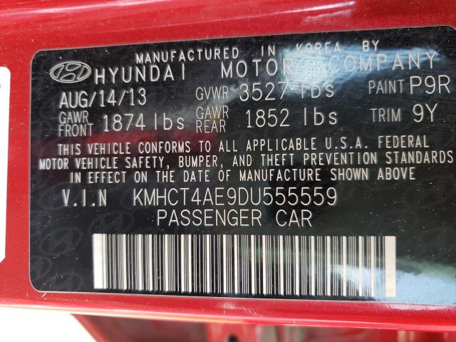 Photo 9 VIN: KMHCT4AE9DU555559 - HYUNDAI ACCENT GLS 