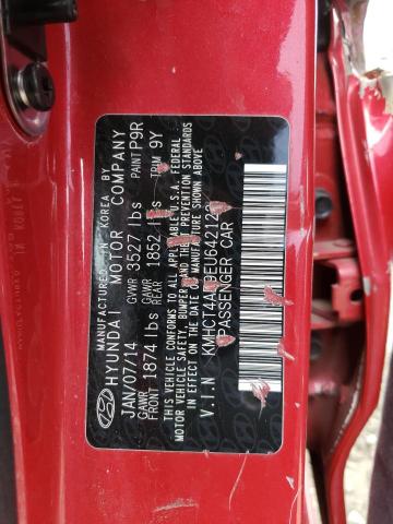 Photo 9 VIN: KMHCT4AE9EU642122 - HYUNDAI ACCENT GLS 