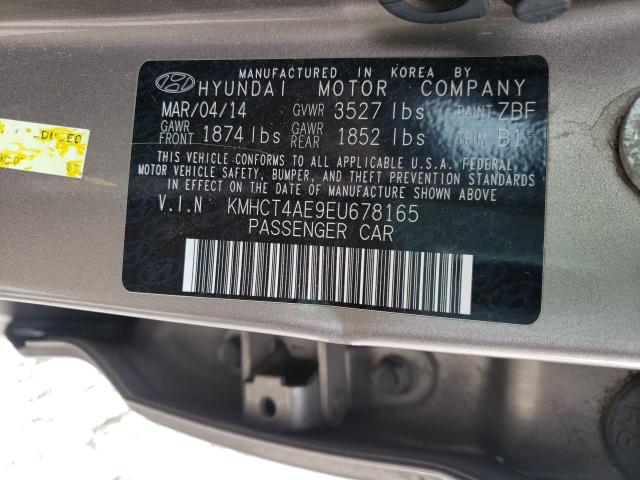 Photo 9 VIN: KMHCT4AE9EU678165 - HYUNDAI ACCENT GLS 