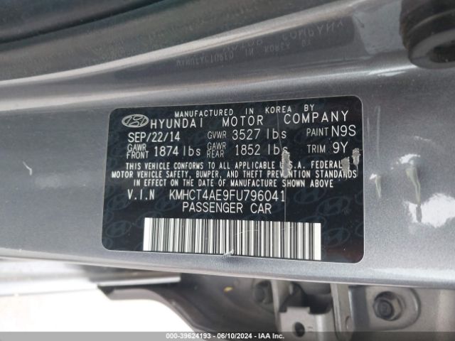 Photo 8 VIN: KMHCT4AE9FU796041 - HYUNDAI ACCENT 