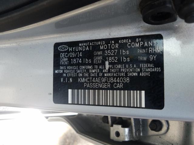 Photo 9 VIN: KMHCT4AE9FU844038 - HYUNDAI ACCENT GLS 