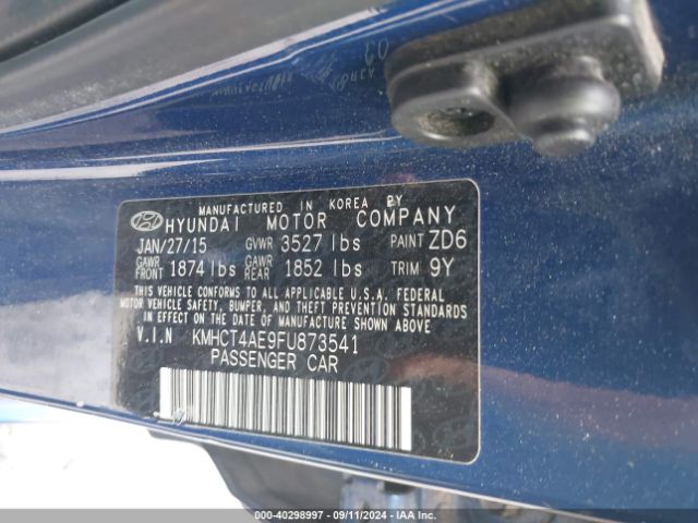 Photo 8 VIN: KMHCT4AE9FU873541 - HYUNDAI ACCENT 