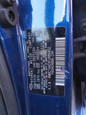 Photo 9 VIN: KMHCT4AE9FU886452 - HYUNDAI ACCENT GLS 