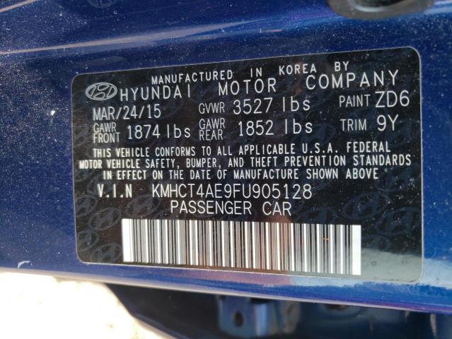 Photo 11 VIN: KMHCT4AE9FU905128 - HYUNDAI ACCENT GLS 