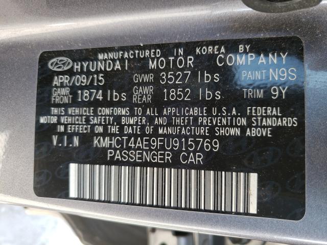 Photo 9 VIN: KMHCT4AE9FU915769 - HYUNDAI ACCENT GLS 