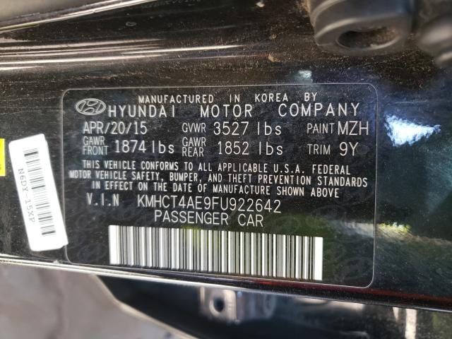 Photo 9 VIN: KMHCT4AE9FU922642 - HYUNDAI ACCENT GLS 