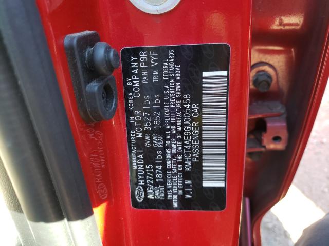 Photo 9 VIN: KMHCT4AE9GU005458 - HYUNDAI ACCENT SE 