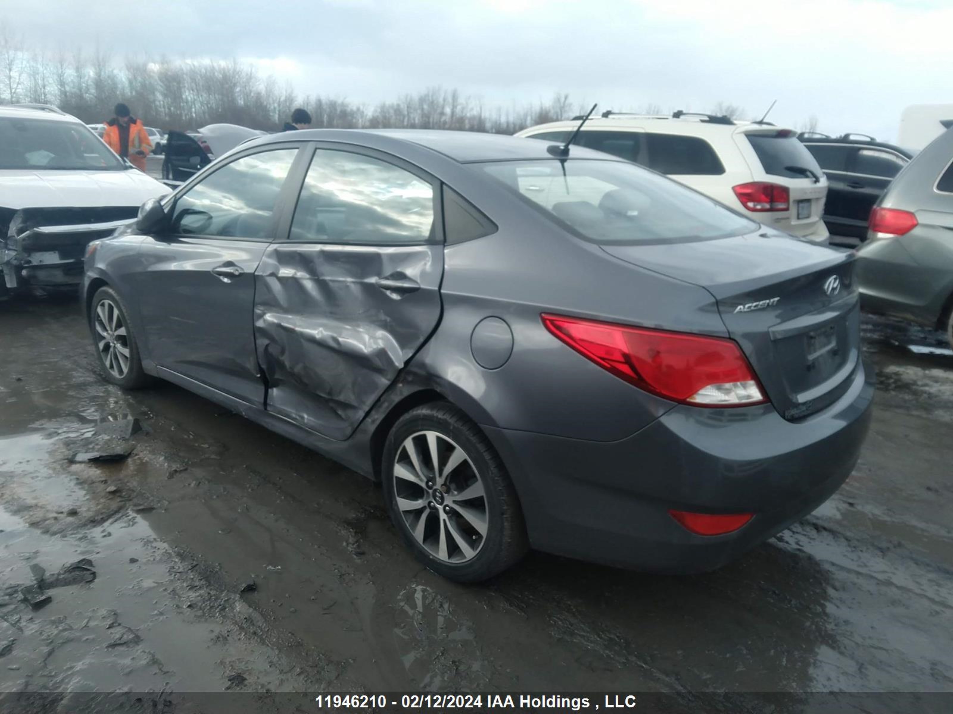 Photo 2 VIN: KMHCT4AE9GU047595 - HYUNDAI ACCENT 