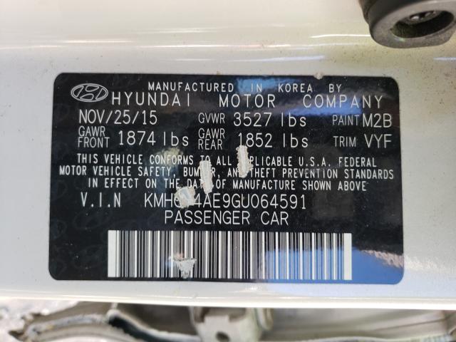 Photo 9 VIN: KMHCT4AE9GU064591 - HYUNDAI ACCENT SE 