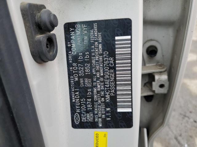 Photo 11 VIN: KMHCT4AE9GU076370 - HYUNDAI ACCENT 