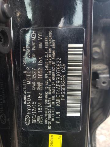 Photo 11 VIN: KMHCT4AE9GU078622 - HYUNDAI ACCENT 