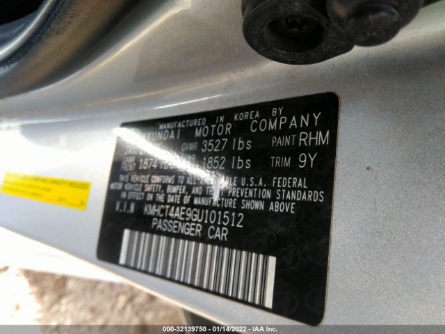 Photo 8 VIN: KMHCT4AE9GU101512 - HYUNDAI ACCENT 