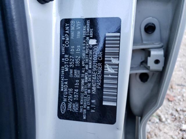 Photo 11 VIN: KMHCT4AE9GU103700 - HYUNDAI ACCENT 