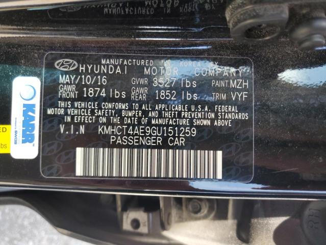 Photo 11 VIN: KMHCT4AE9GU151259 - HYUNDAI ACCENT 