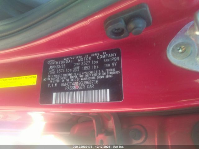 Photo 8 VIN: KMHCT4AE9GU968716 - HYUNDAI ACCENT 