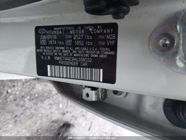 Photo 8 VIN: KMHCT4AE9HU168032 - HYUNDAI ACCENT 