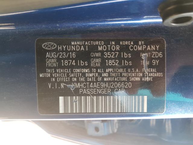 Photo 9 VIN: KMHCT4AE9HU206620 - HYUNDAI ACCENT SE 