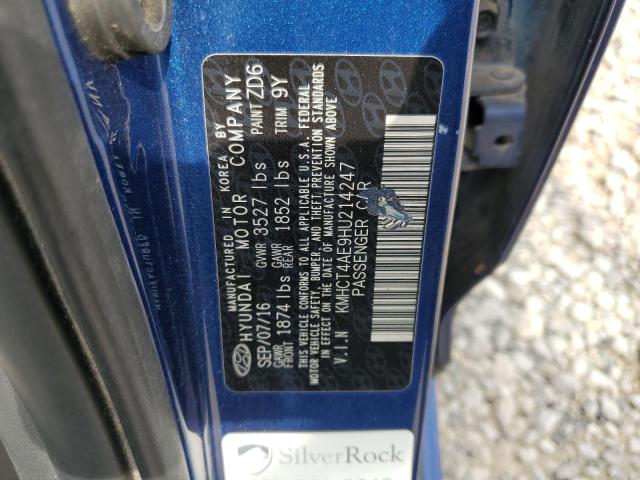 Photo 12 VIN: KMHCT4AE9HU214247 - HYUNDAI ACCENT SE 