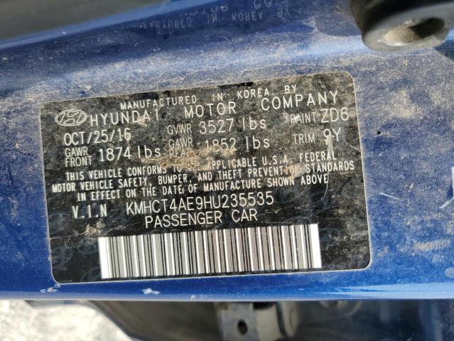 Photo 11 VIN: KMHCT4AE9HU235535 - HYUNDAI ACCENT 