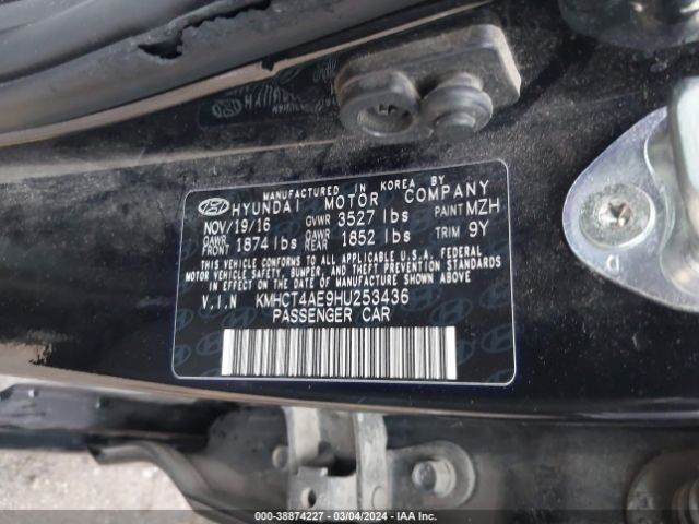 Photo 8 VIN: KMHCT4AE9HU253436 - HYUNDAI ACCENT 