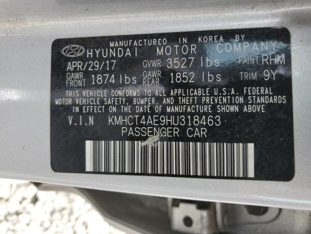 Photo 11 VIN: KMHCT4AE9HU318463 - HYUNDAI ACCENT SE 