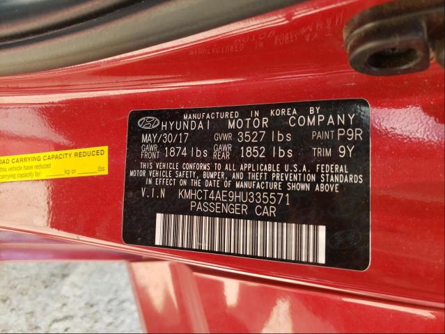 Photo 9 VIN: KMHCT4AE9HU335571 - HYUNDAI ACCENT SE 