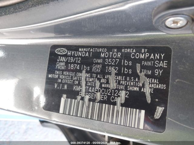 Photo 8 VIN: KMHCT4AEOCU212492 - HYUNDAI ACCENT 