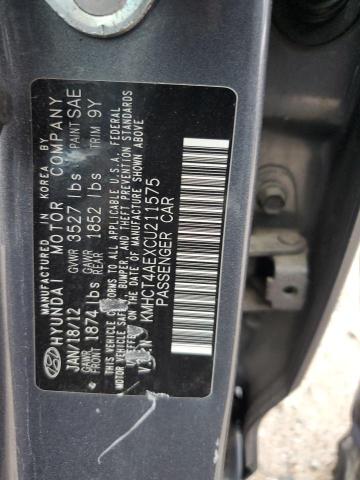 Photo 11 VIN: KMHCT4AEXCU211575 - HYUNDAI ACCENT GLS 