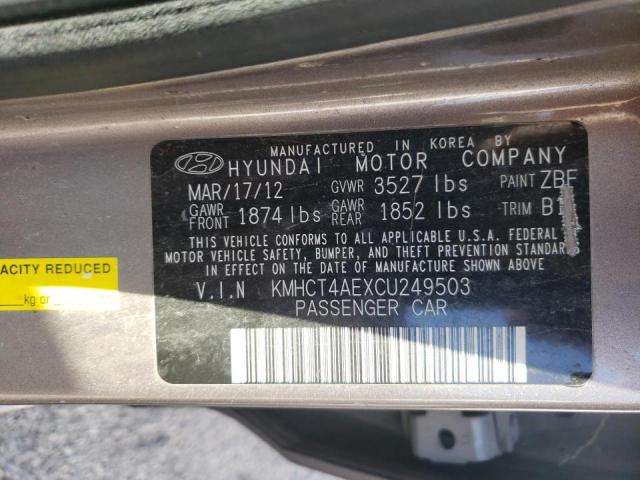 Photo 9 VIN: KMHCT4AEXCU249503 - HYUNDAI ACCENT GLS 