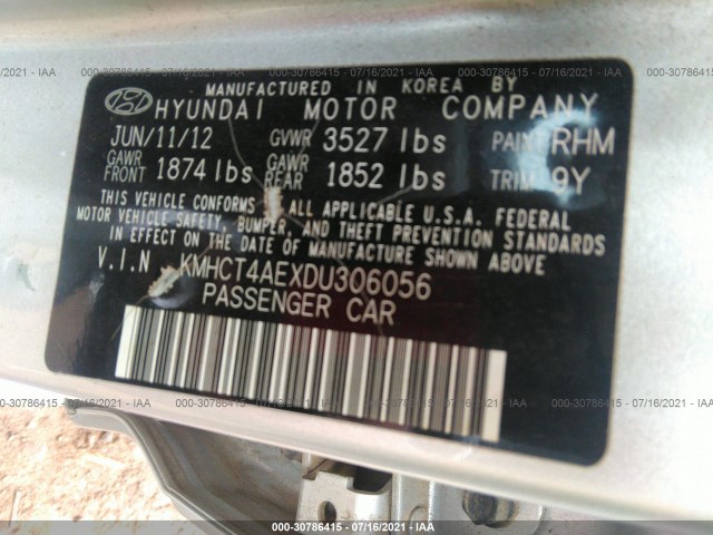 Photo 8 VIN: KMHCT4AEXDU306056 - HYUNDAI ACCENT 