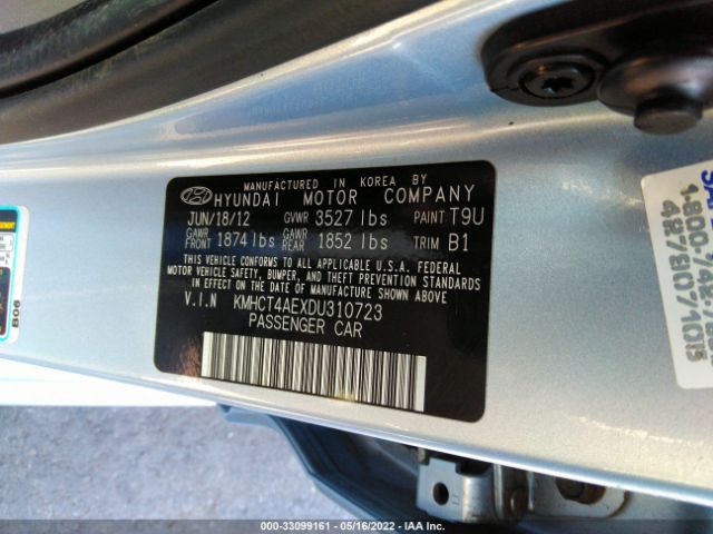 Photo 8 VIN: KMHCT4AEXDU310723 - HYUNDAI ACCENT 