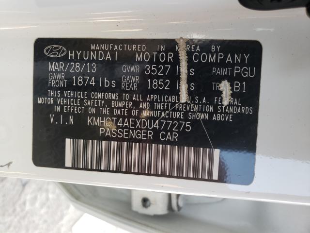 Photo 9 VIN: KMHCT4AEXDU477275 - HYUNDAI ACCENT GLS 