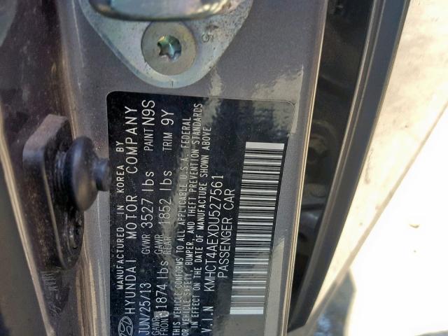 Photo 9 VIN: KMHCT4AEXDU527561 - HYUNDAI ACCENT GLS 