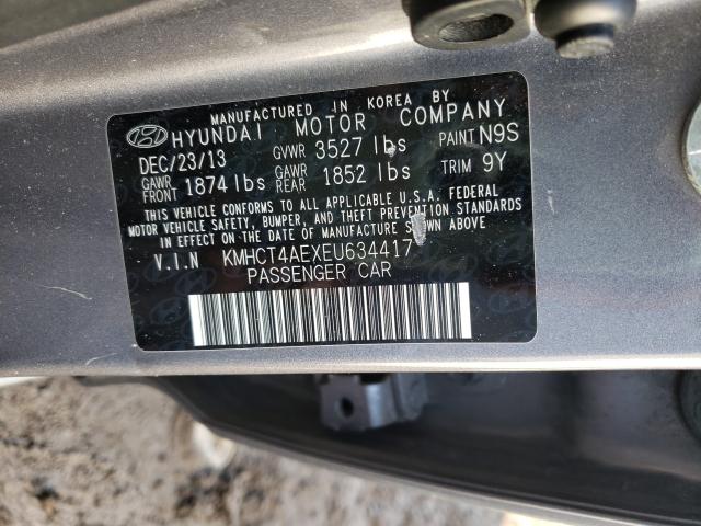 Photo 9 VIN: KMHCT4AEXEU634417 - HYUNDAI ACCENT 