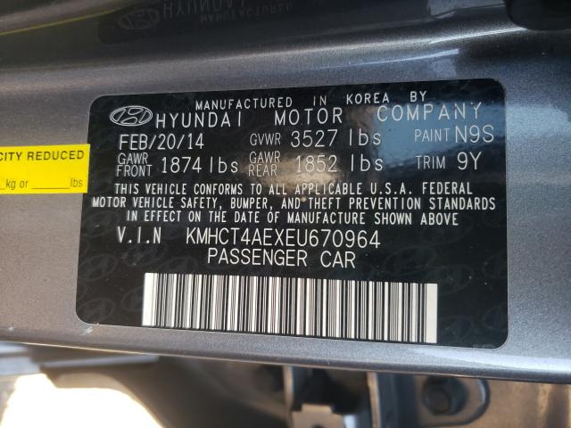 Photo 9 VIN: KMHCT4AEXEU670964 - HYUNDAI ACCENT GLS 