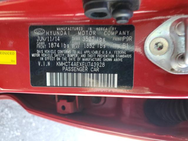 Photo 11 VIN: KMHCT4AEXEU743928 - HYUNDAI ACCENT GLS 