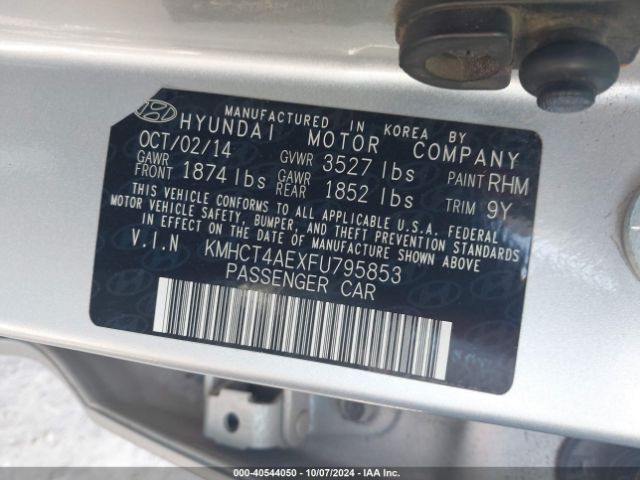 Photo 8 VIN: KMHCT4AEXFU795853 - HYUNDAI ACCENT 