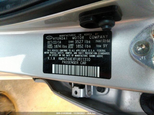 Photo 8 VIN: KMHCT4AEXFU811310 - HYUNDAI ACCENT 