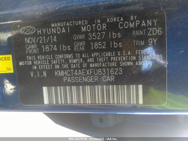 Photo 8 VIN: KMHCT4AEXFU831623 - HYUNDAI ACCENT 