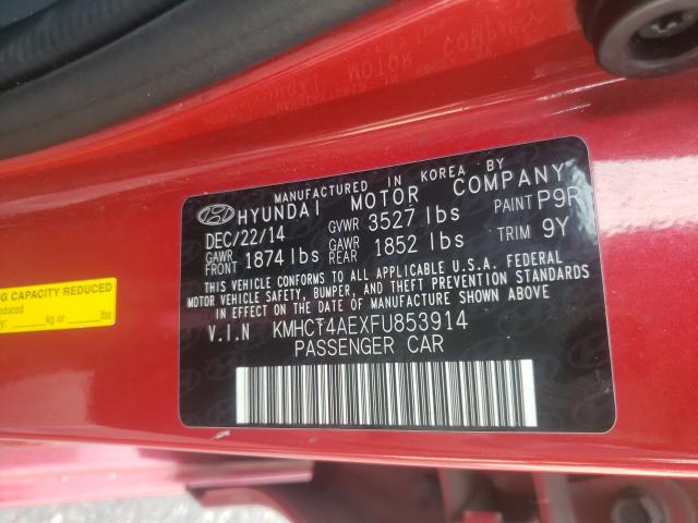 Photo 9 VIN: KMHCT4AEXFU853914 - HYUNDAI ACCENT GLS 