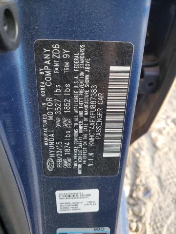 Photo 12 VIN: KMHCT4AEXFU887383 - HYUNDAI ACCENT GLS 