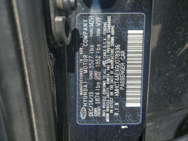 Photo 11 VIN: KMHCT4AEXGU078936 - HYUNDAI ACCENT SE 