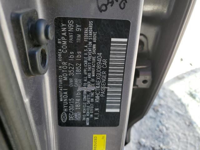 Photo 9 VIN: KMHCT4AEXGU089404 - HYUNDAI ACCENT SE 