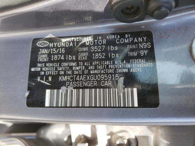 Photo 9 VIN: KMHCT4AEXGU095915 - HYUNDAI ACCENT SE 