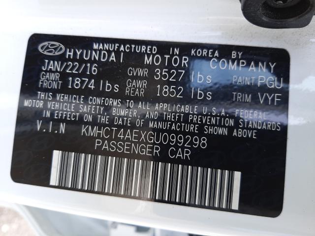 Photo 9 VIN: KMHCT4AEXGU099298 - HYUNDAI ACCENT SE 