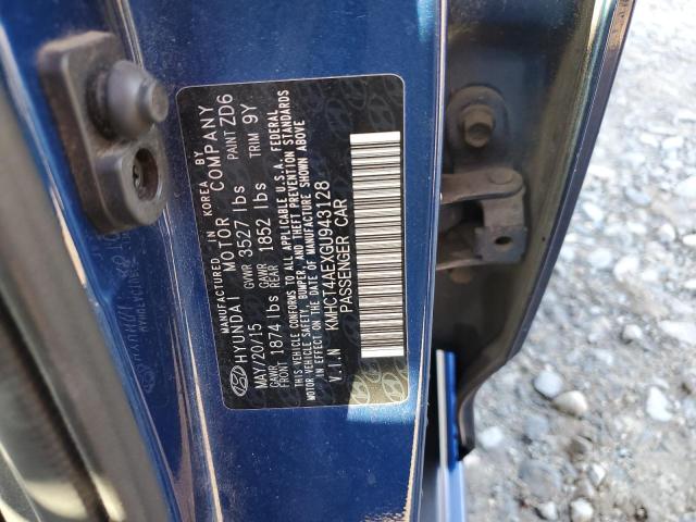 Photo 11 VIN: KMHCT4AEXGU943128 - HYUNDAI ACCENT 