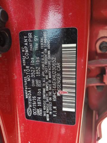 Photo 12 VIN: KMHCT4AEXHU230652 - HYUNDAI ACCENT SE 