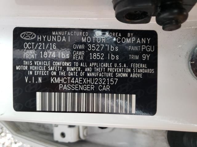 Photo 9 VIN: KMHCT4AEXHU232157 - HYUNDAI ACCENT SE 